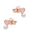 Heart Pearl Silver Stud Earring STS-7062